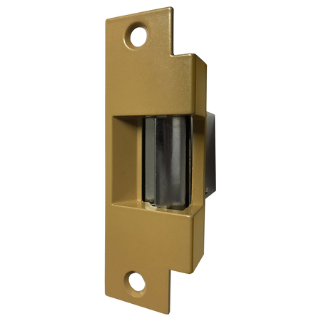 TRINE Trine 00 Series Electric Strikes, 8-16 VAC/4-6 VDC, Sprayed Brass 007-8-16AC/4-6DC